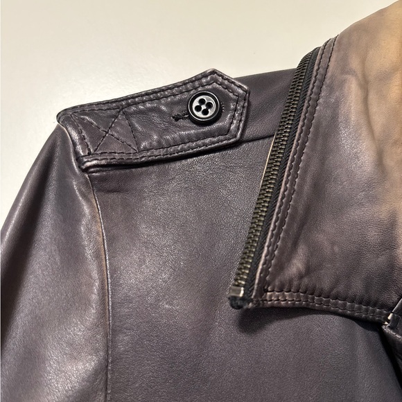 Diesel Men's Distressed leather Coat - Picture 6 of 16